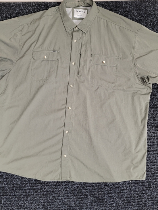 Poncho Other - Poncho Men's 3XL Short Sleeve Shirt Magnetic Pockets Nylon Performance Outdoor